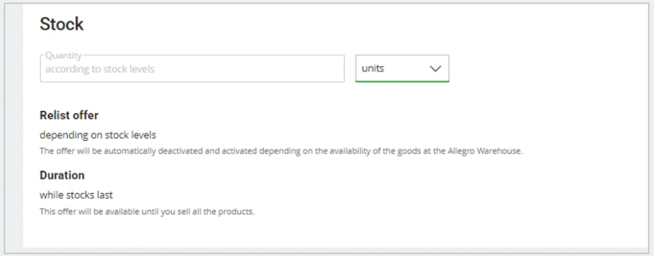 如何上架和编辑Allegro官方仓One Fulfillment服务里的offer