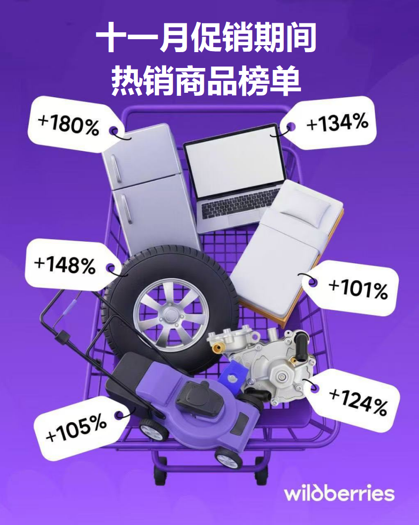 Wildberries十一月大促是精密策划，而非无序狂欢！同期热销品、布局思路、近期促销，统统帮您准备好了！