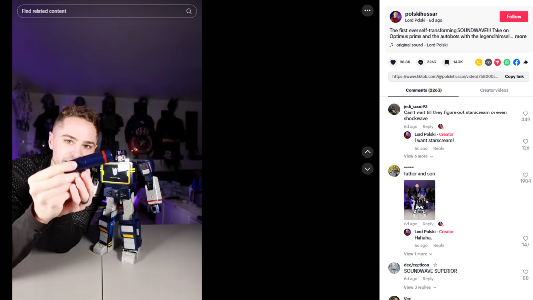 海外红人营销|爆火TikTok！让马斯克也惊叹的变形玩具什么来头？