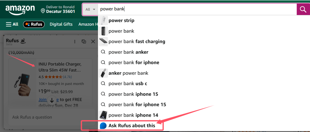 亚马逊搜索框大变天！Rufus全面接管流量入口！