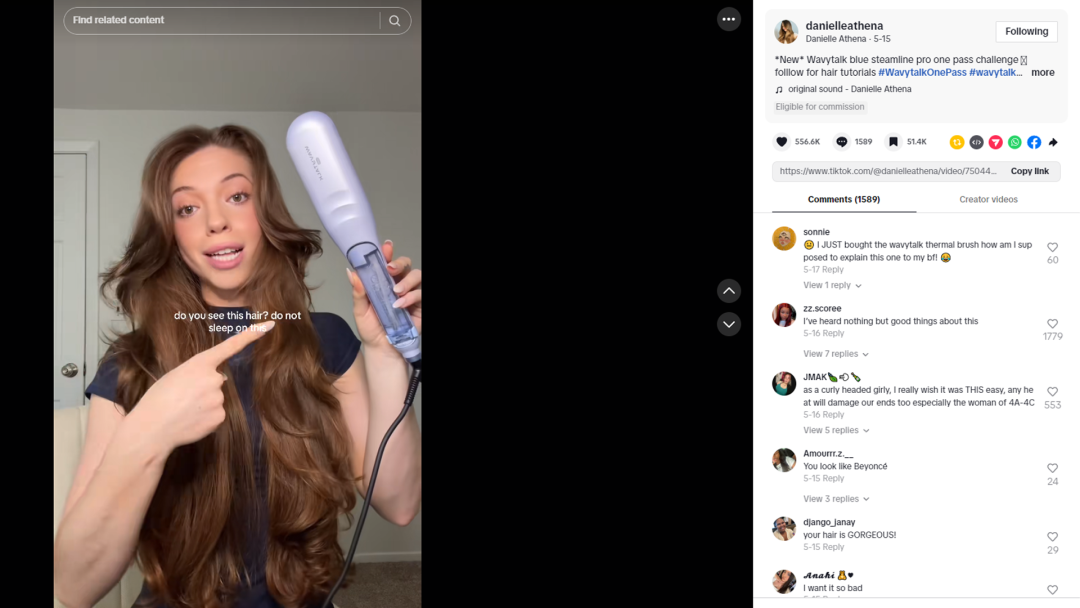 海外红人营销|年入4亿!珠海卷发棒靠TikTok成为下一个戴森? 5 海外红人营销|年入4亿!珠海卷发棒靠TikTok成为下一个戴森?