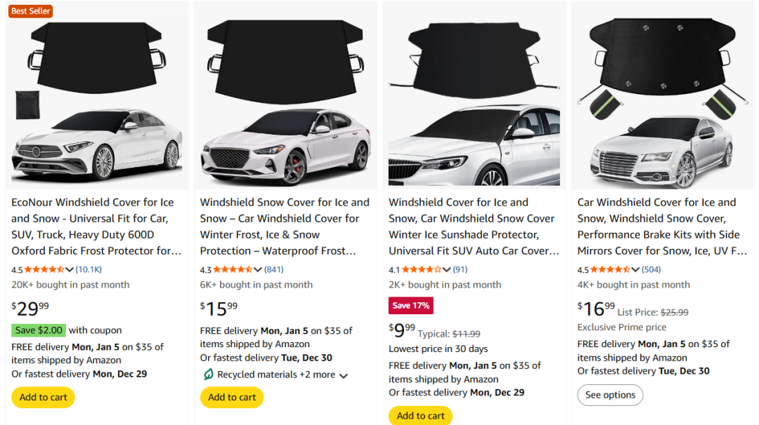 月销420万,欧美人疯抢汽车防冻罩,中国制造悄然走红 | 行业热点 4 月销420万,欧美人疯抢汽车防冻罩,中国制造悄然走红 | 行业热点