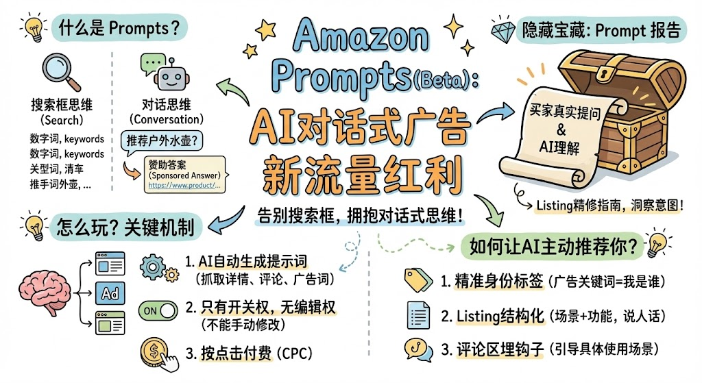 AI流量红利!亚马逊上线Prompts新流量入口 13 AI流量红利!亚马逊上线Prompts新流量入口