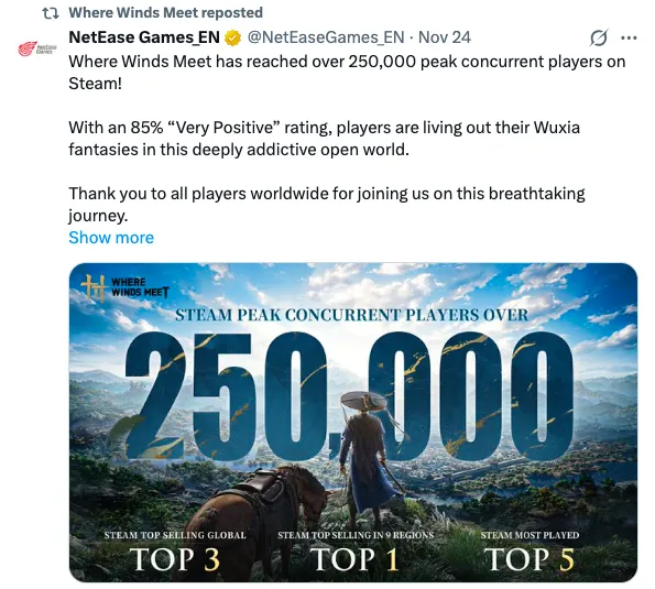 燕云十六声出海火了、茉莉奶白入驻印尼、滴滴电车服务已覆盖巴西5城|出海周报 2 燕云十六声出海火了、茉莉奶白入驻印尼、滴滴电车服务已覆盖巴西5城|出海周报