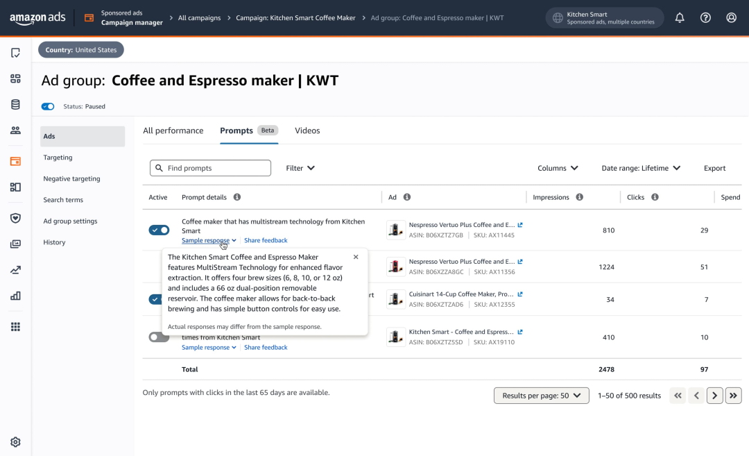 AI流量红利!亚马逊上线Prompts新流量入口 9 AI流量红利!亚马逊上线Prompts新流量入口