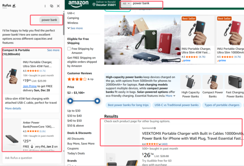 亚马逊搜索框大变天！Rufus全面接管流量入口！