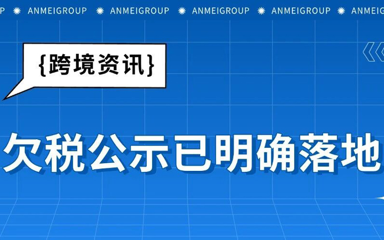 欠税将被全网公开？跨境卖家迎来“透明化”时代！