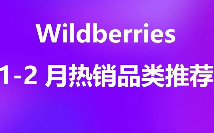 1-2月Wildberries热销品类推荐——年初消费回暖与情感型消费集中爆发！