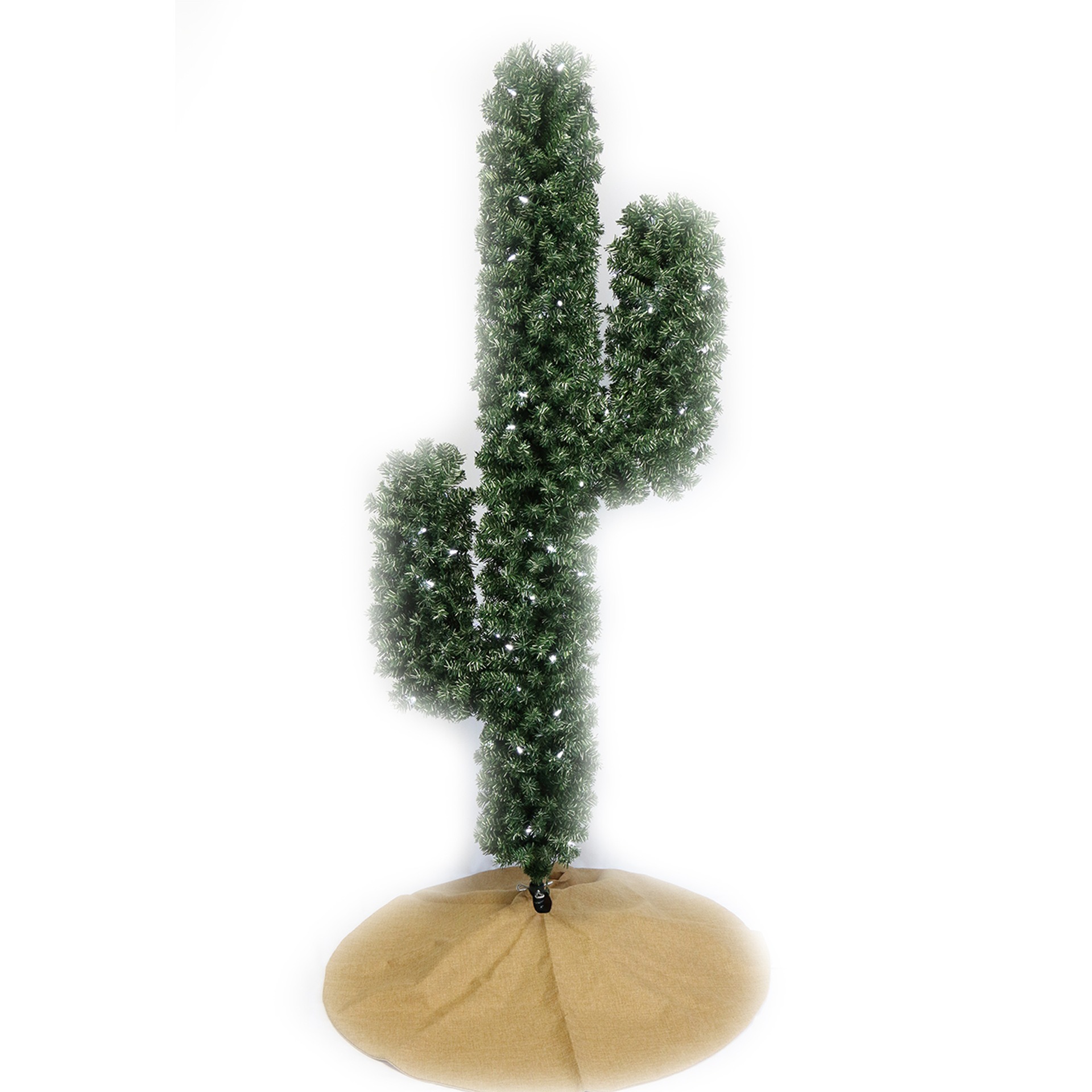 带灯仙人掌装饰