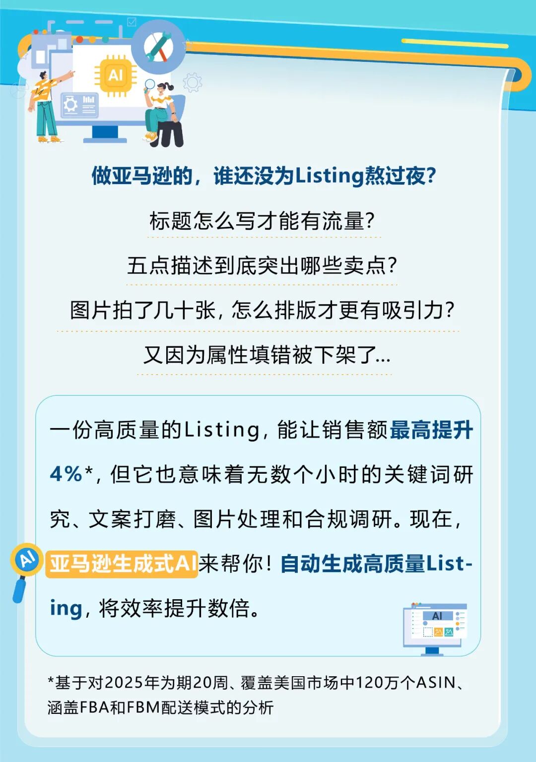 谁还没为亚马逊Listing熬过夜了? 现在,这个苦不必吃了! 1 谁还没为亚马逊Listing熬过夜了? 现在,这个苦不必吃了!
