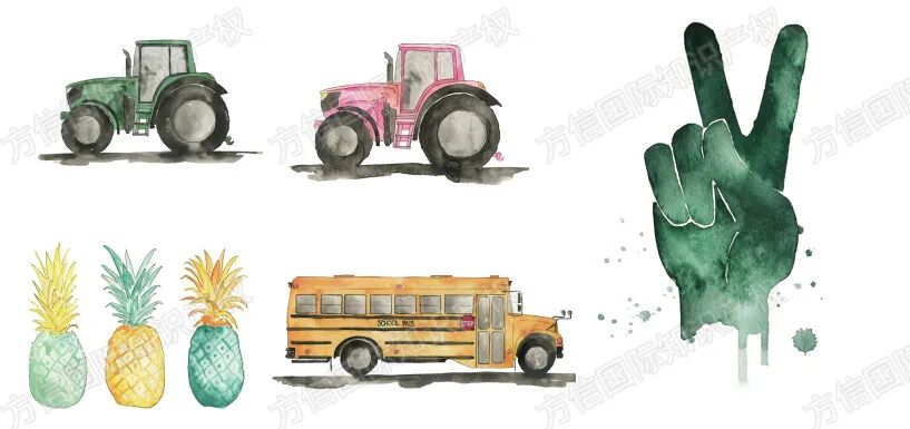 2025-cv-15679，这5幅治愈系水彩画勿用！涉及装饰画、贴纸、马克杯等...