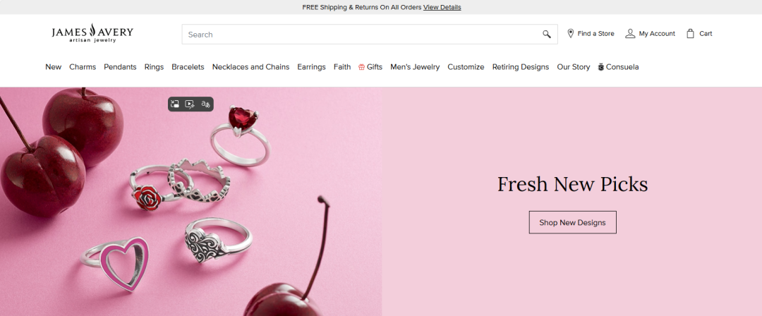 2026-cv-00245，这些几个商标要注意！珠宝大牌James Avery来袭！