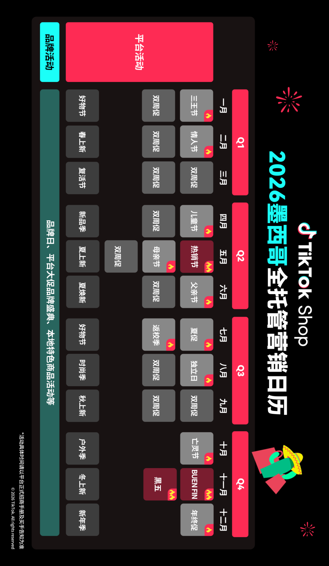 TikTok Shop全托管2026全球营销日历重磅来袭! 8 TikTok Shop全托管2026全球营销日历重磅来袭!