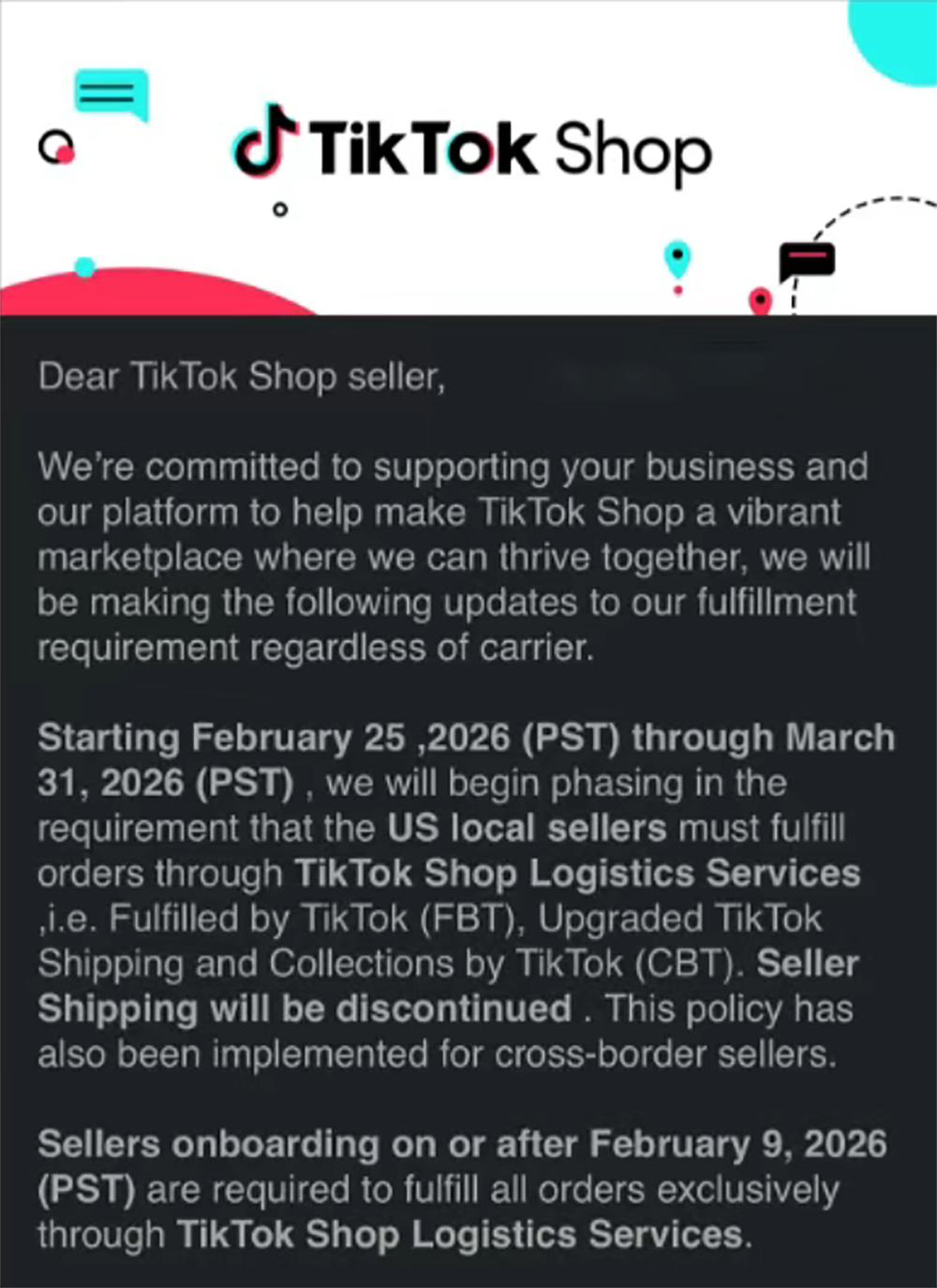 TikTok Shop美国站全面终结自发货，官方物流如何选？