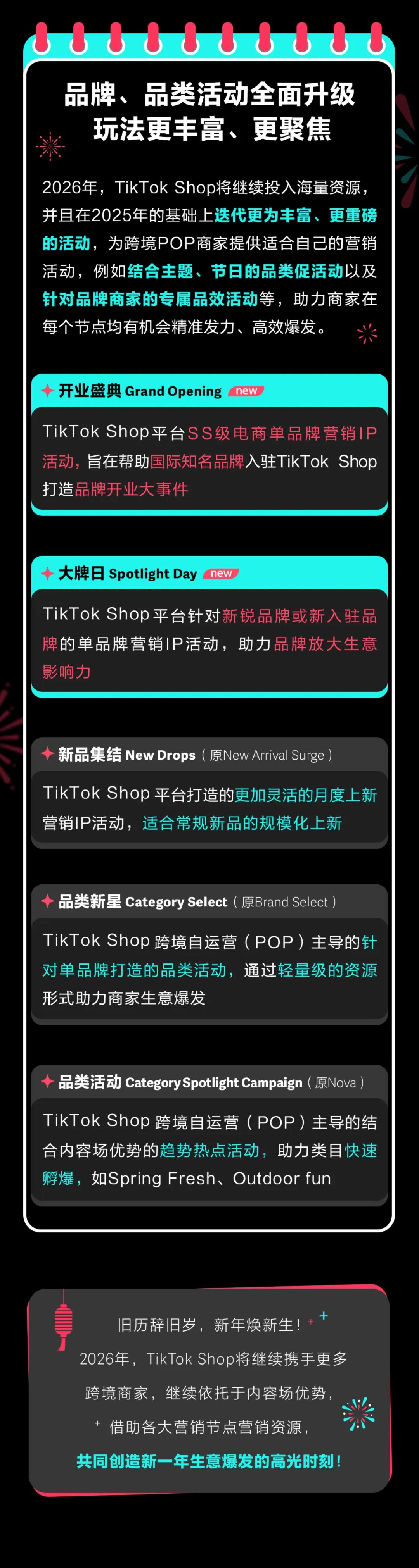 TikTok Shop美区跨境POP 2026全年营销活动日历重磅发布！抢占开年爆单开门红