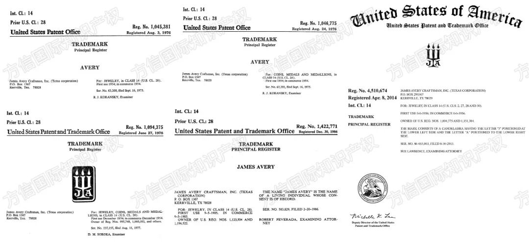 2026-cv-00245，这些几个商标要注意！珠宝大牌James Avery来袭！
