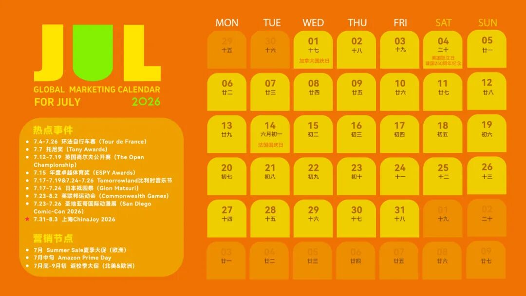 Mad独家|【2026年出海营销日历】请查收!轻松助您策马全球 14 Mad独家|【2026年出海营销日历】请查收!轻松助您策马全球