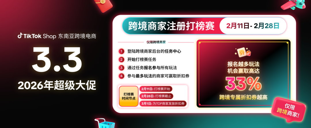 开年第一波增长!TikTok Shop东南亚跨境电商多重激励帮商家快速起量、冲爆单! 7 开年第一波增长!TikTok Shop东南亚跨境电商多重激励帮商家快速起量、冲爆单!