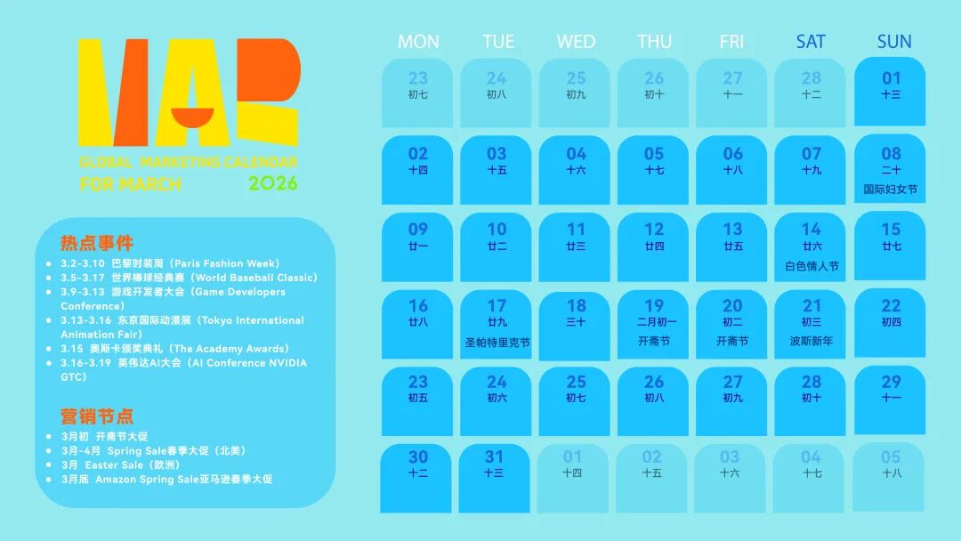 Mad独家|【2026年出海营销日历】请查收!轻松助您策马全球 6 Mad独家|【2026年出海营销日历】请查收!轻松助您策马全球