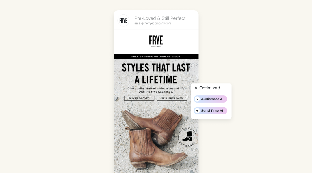 百年品牌 The Frye Company 如何借力 Attentive，实现 560% 营收暴涨？