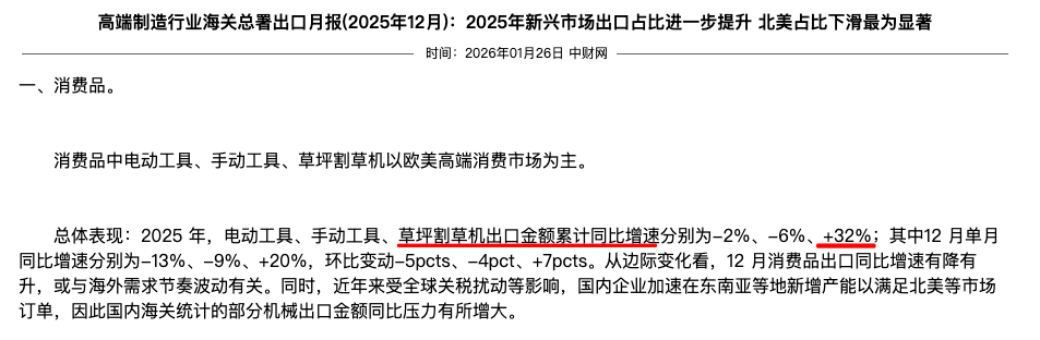 出口狂涨 32%！全球第一库犸与割草机出海丨BrandOS出海榜单