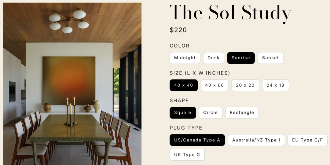 从几十美金到几百，新网红落日灯卖“治愈力”身价翻10倍