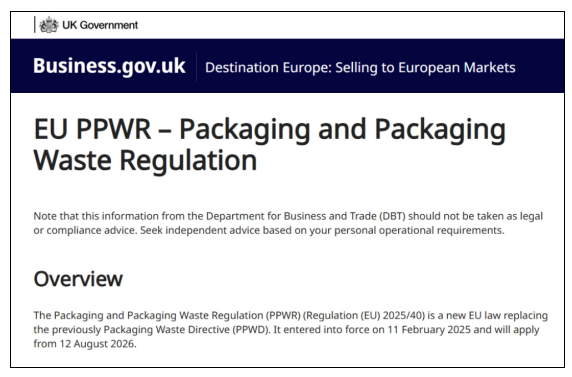 PPWR生效,出口英国包装需遵守新规吗? 4 PPWR生效,出口英国包装需遵守新规吗?