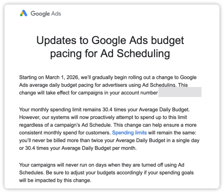 很多人还不知道：Google Ads预算规则已变，3月开始账单可能暴涨