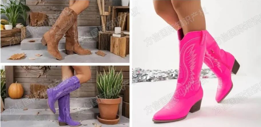 2026-cv-02594，跨境女鞋卖家注意，立刻排查下架这几组靴子花卉图案！