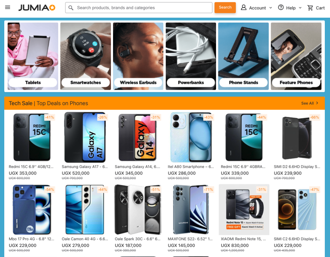 Jumia乌干达站点重磅福利来袭，抓住黄金窗口期！