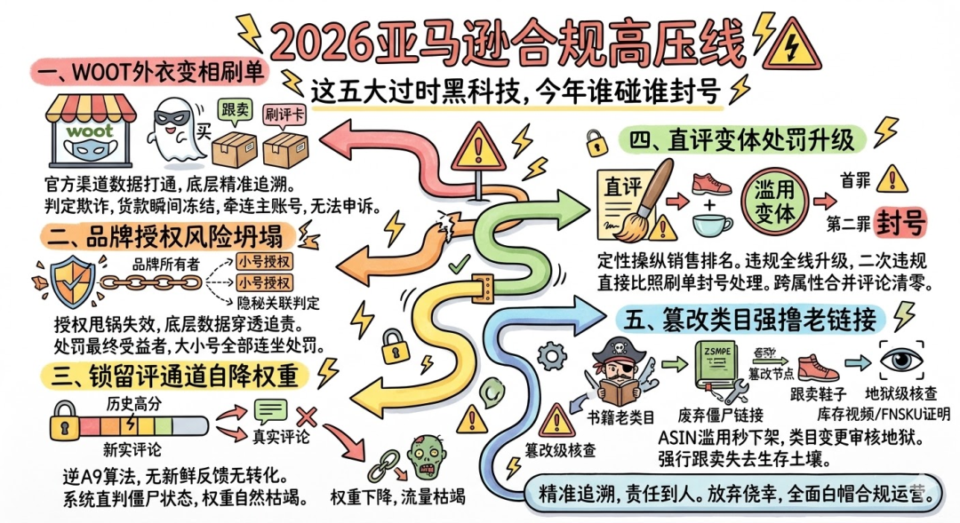 2026亚马逊合规高压线：这五大过时黑科技，今年谁碰谁封号