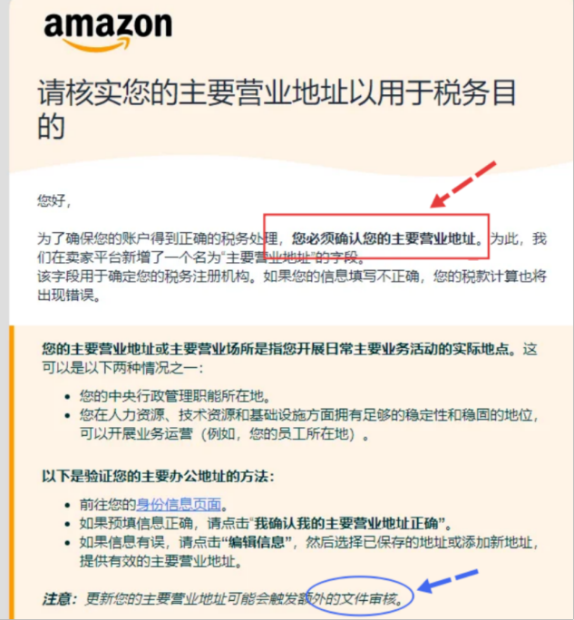 大清洗！亚马逊强制验证实际办公地址，填错直接触发审核！
