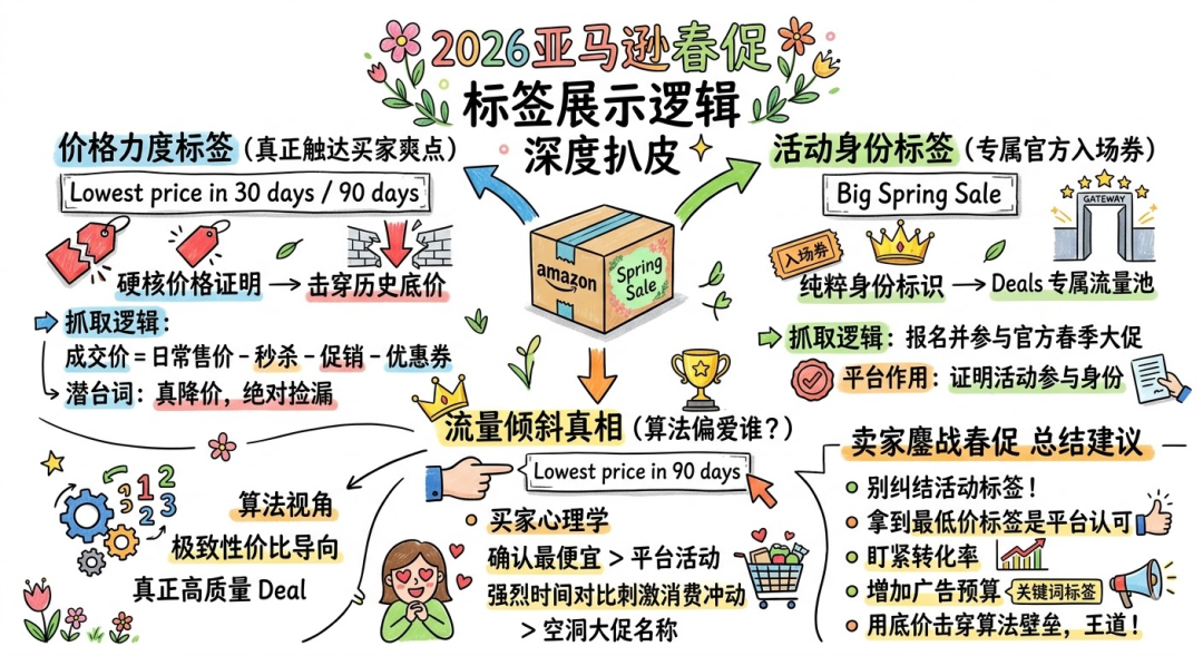 亚马逊春促前台销量流量最好的促销标识！