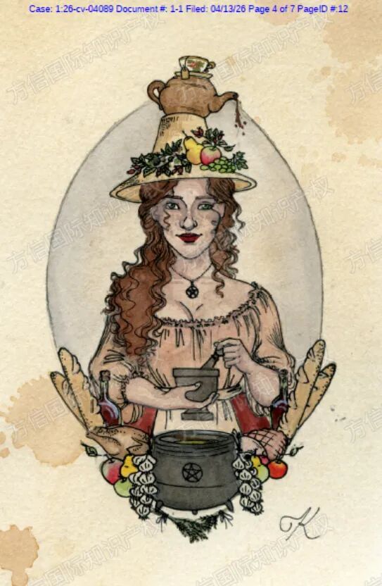 2026-cv-04089，复古女巫版权图维权，33家被告名单已公开！