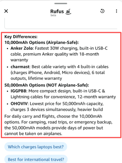 亚马逊搜索页上线AI对比按钮，旧版Listing玩法失效！
