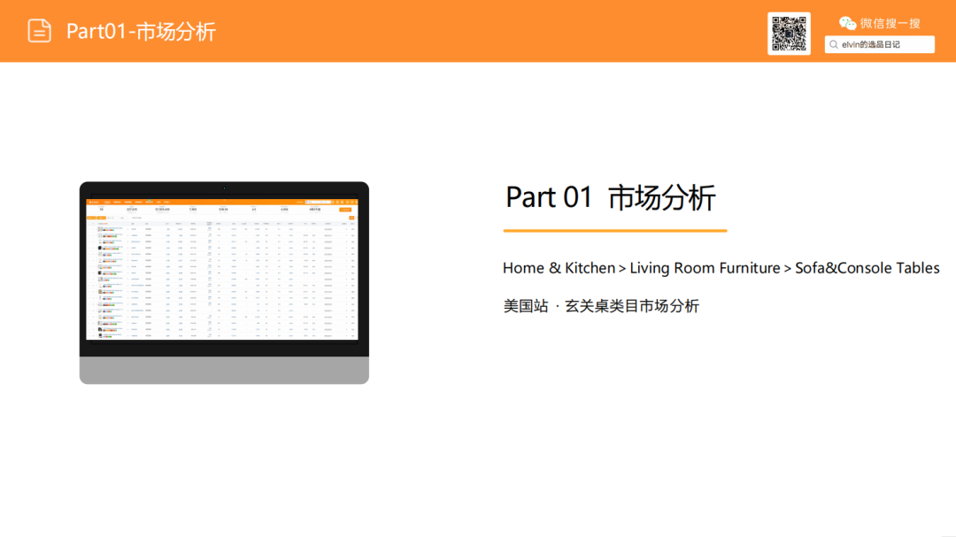 亚马逊选品日记第25期：玄关桌家具市场调研报告
