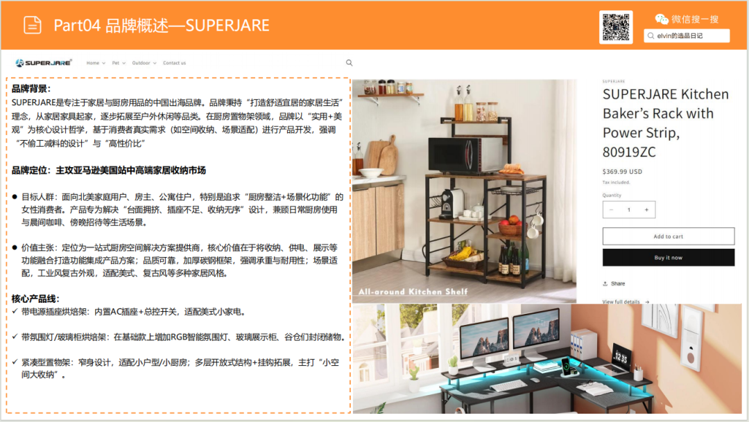 亚马逊选品日记第27期：厨房置物架市场调研报告（细分小场景，打造收纳美学）