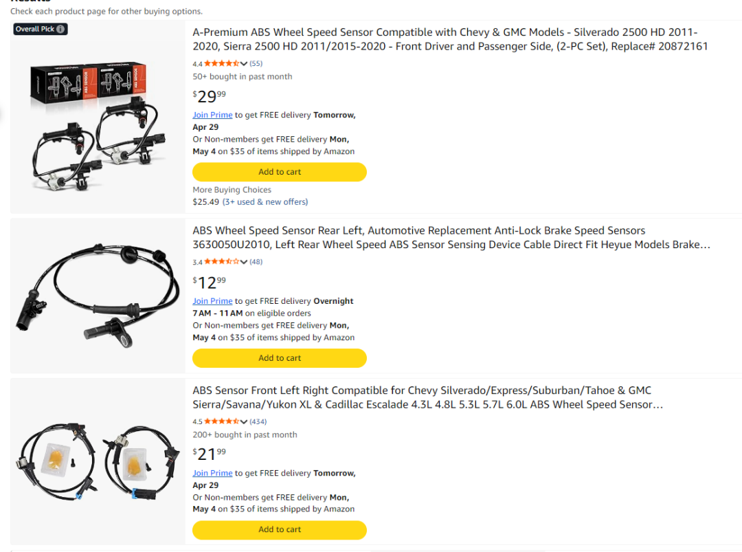 这个汽配小件，利润稳定却没人讲-轮速传感器（ABS Sensor），低曝光但高转化的隐藏利润类目。