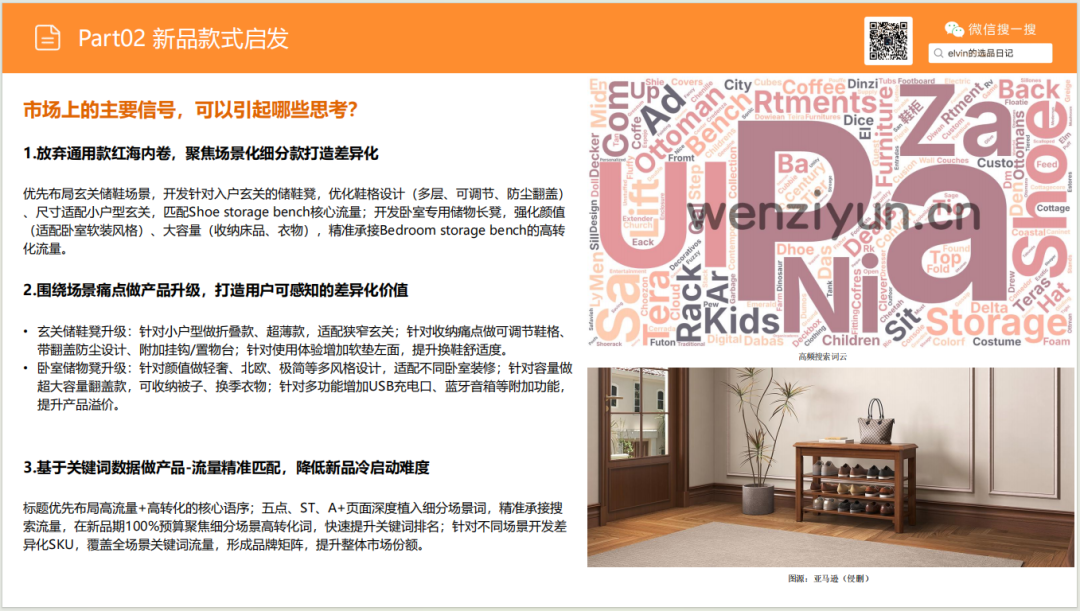 亚马逊选品日记第26期：储物长凳家具市场调研报告