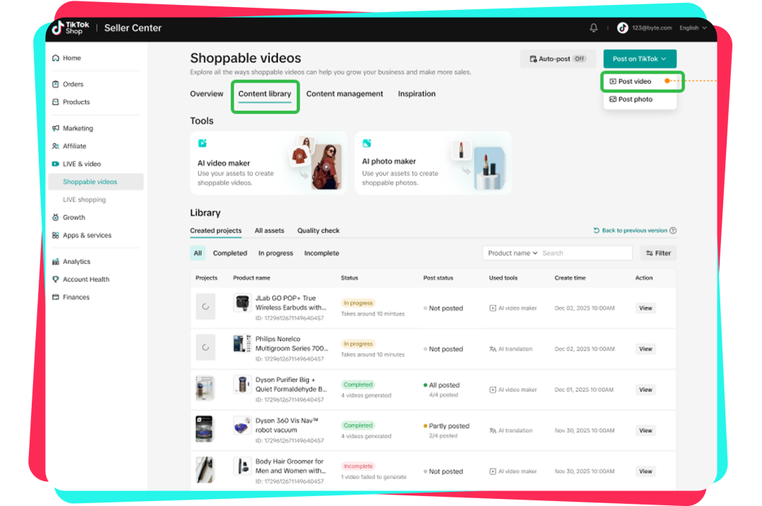 TikTok Shop「一商卖全球」产品重磅升级：内容全球分发、跨店一键铺品