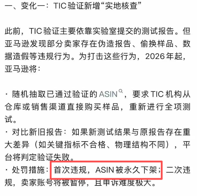 严查！亚马逊全网抽检TIC认证，你的ASIN还安全吗？