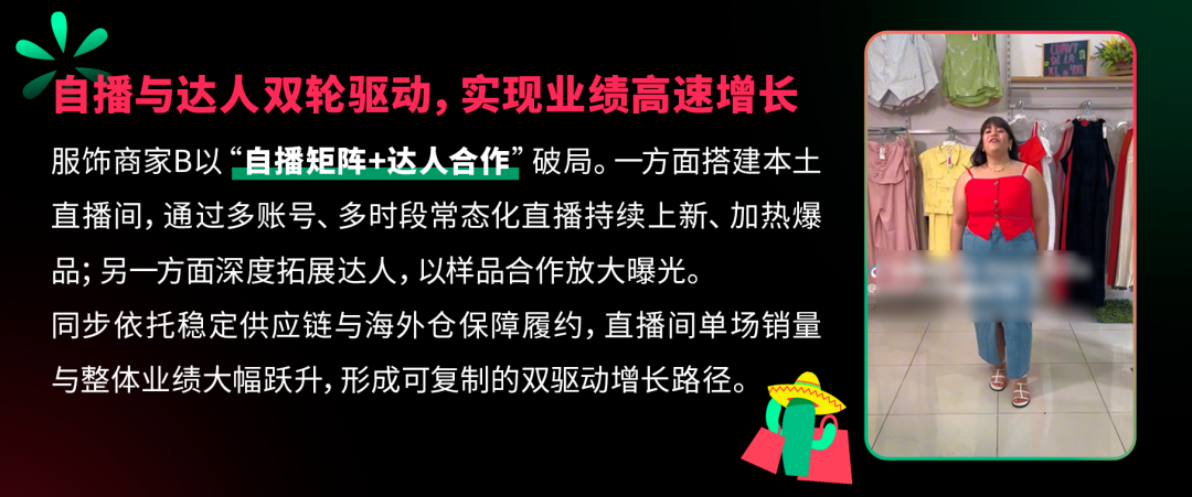 多元赛道，内容赋能！TikTok Shop墨西哥服饰品类全景商机解析