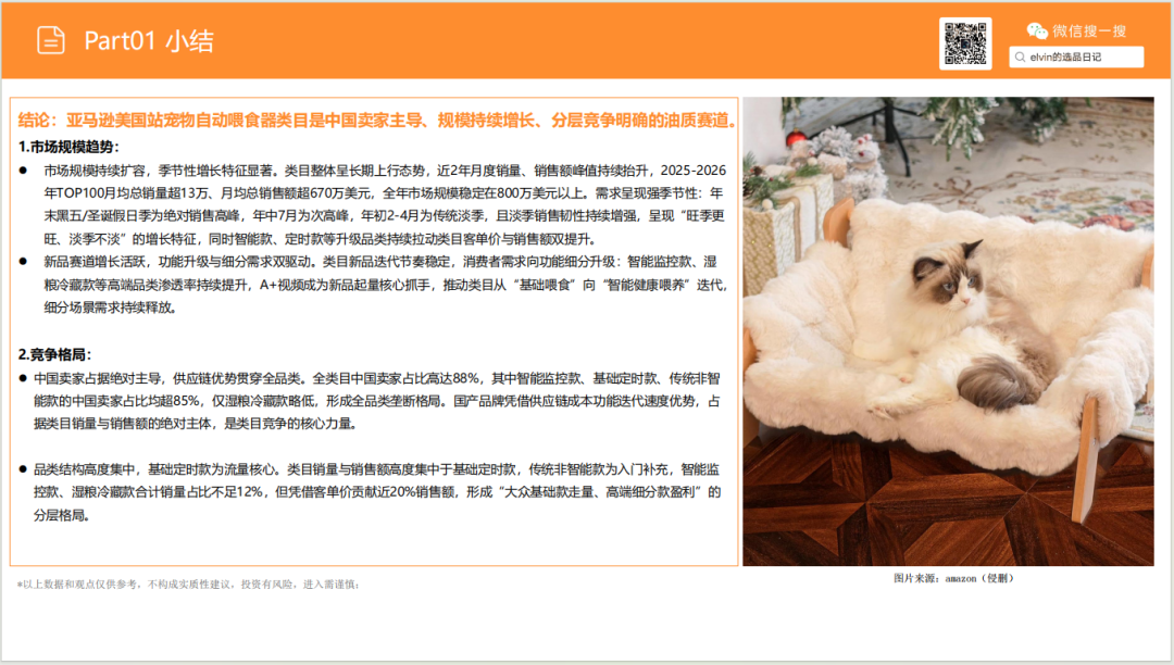 亚马逊选品日记第28期：宠物喂食器市场选品报告