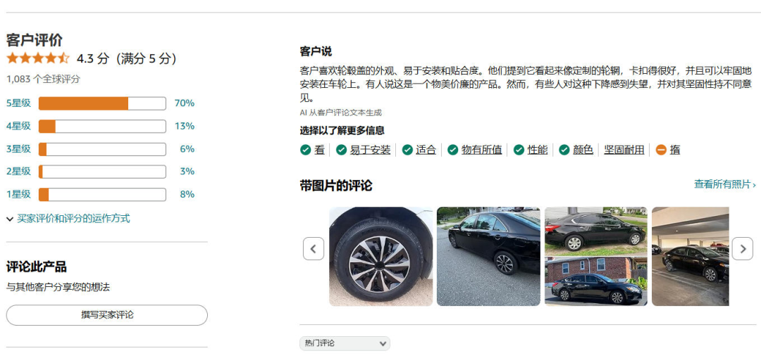 汽配选品｜汽配冷门细分爆发！一款车毂盖月销逼近百万