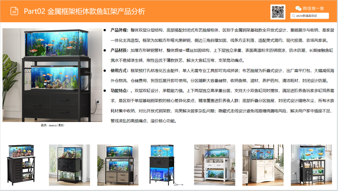亚马逊选品日记第31期：家具篇—水族箱架市场调研报告（细分小品类，潜力大市场）