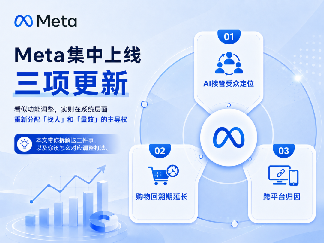 Meta三项重磅更新后，你需要知道的投放逻辑变化