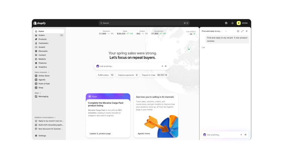Shopify春季更新8大亮点：独立站玩法正在被 AI 重构