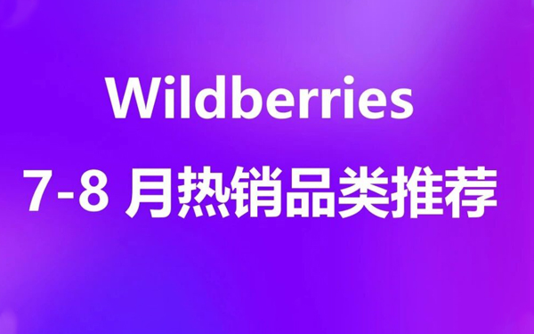 7–8月Wildberries热销品类推荐——夏季热销叠加开学备货，消费需求持续升温！