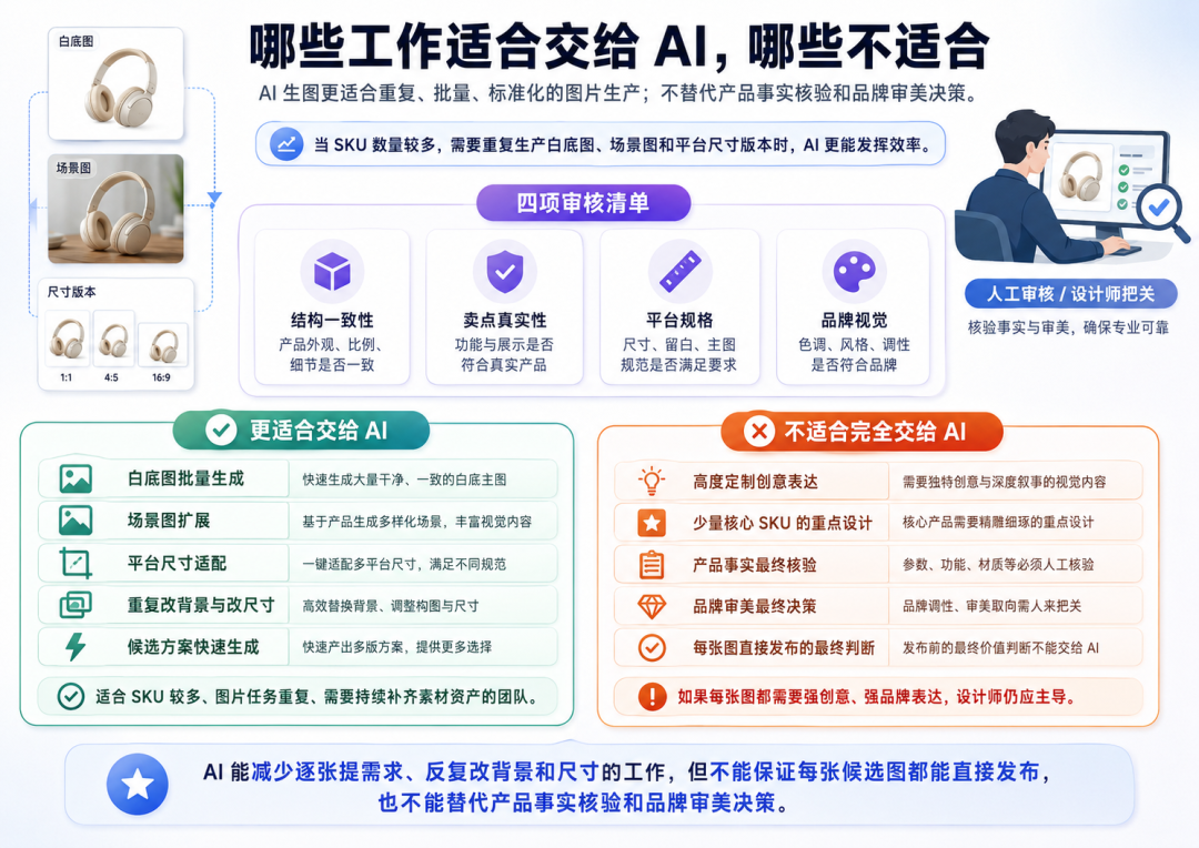 AI电商图：一张白底图，怎么变成一个SKU可上架的图片资产？