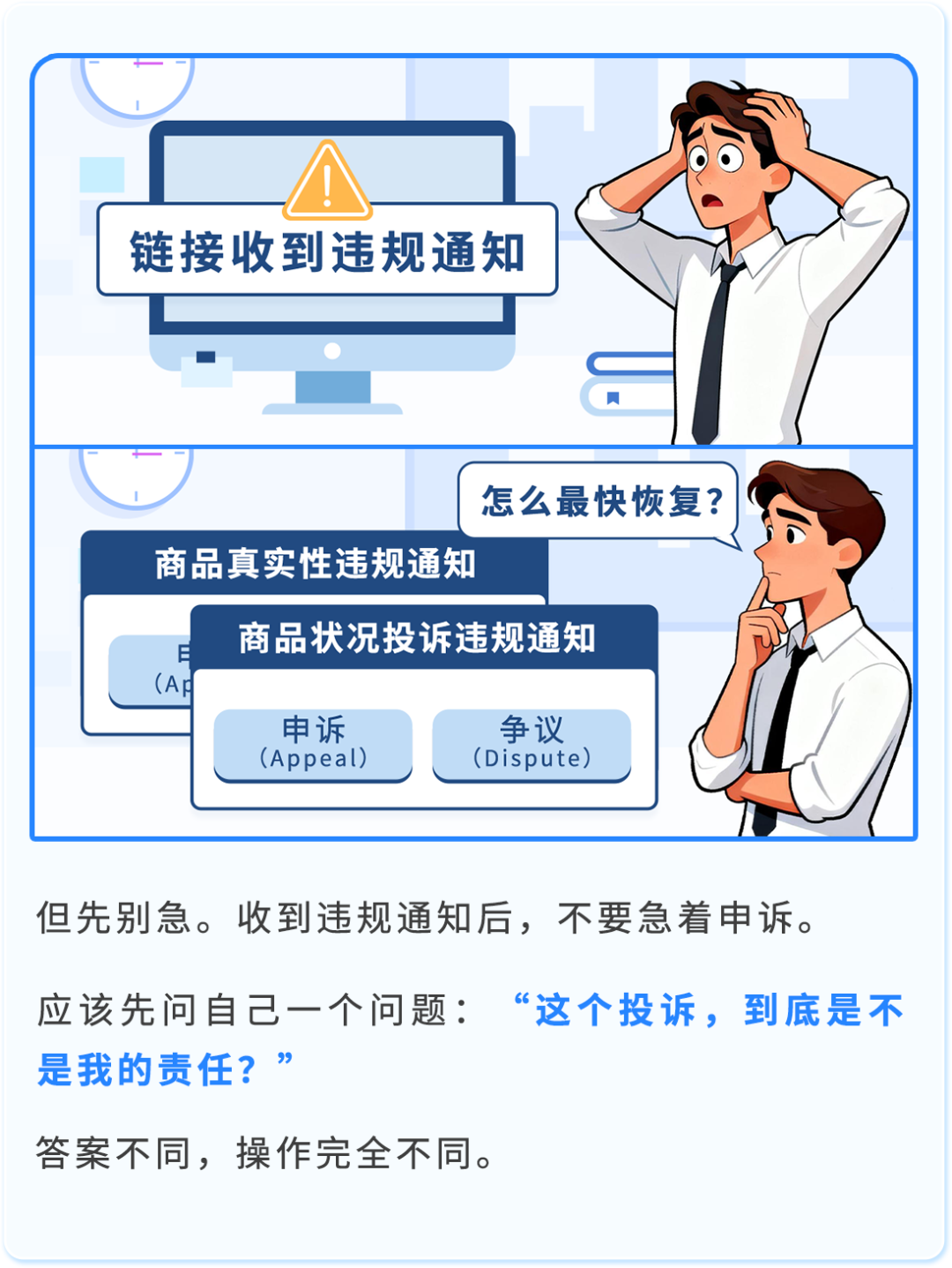 收到亚马逊商品质量违规通知，「申诉」还是「争议」？一篇讲清正确选择逻辑